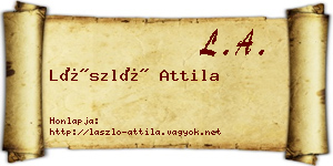 László Attila névjegykártya