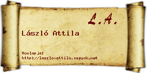 László Attila névjegykártya